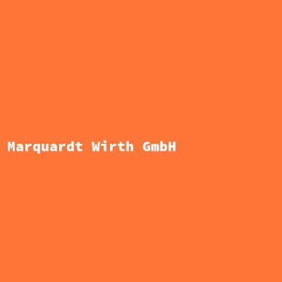 Hersteller: Marquardt Wirth GmbH