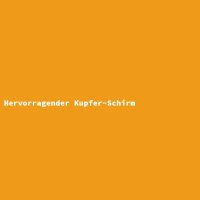 Hervorragender Kupfer-Schirm