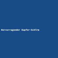 Hervorragender Kupfer-Schirm