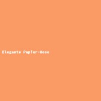 Elegante Papier-Hose