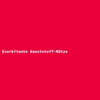 Exorbitante Kunststoff-M&uuml;tze