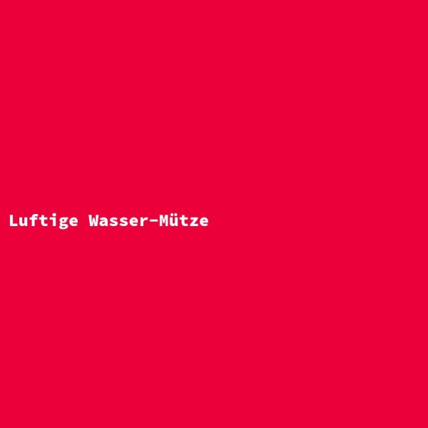 Luftige Wasser-M&uuml;tze