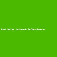 Rustikaler Leinen-Briefbeschwerer